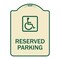 Signmission Reserved Parking HandicappedBlue Heavy-Gauge Aluminum Architectural Sign, 24" x 18", TG-1824-23158 A-DES-TG-1824-23158 - alternate 1